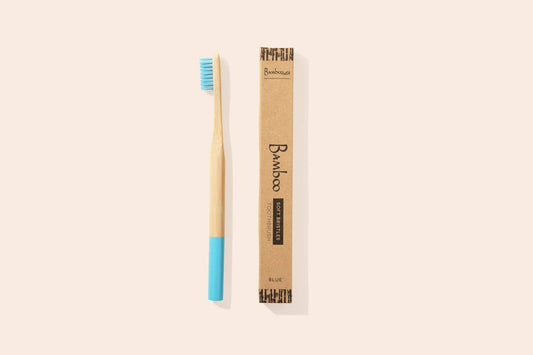 Adult Bamboo Toothbrush: Blue